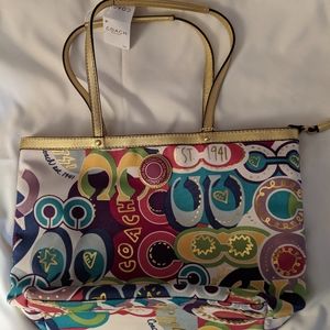 Coach Gold Multi tote